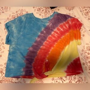 OLD NAVY Bright Tie Dye Top Festival, L